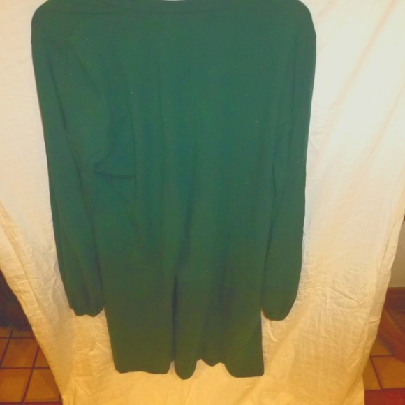 Synergy Organic Green Mini Dress Tunic Size XL WVN NWT - Picture 7 of 10